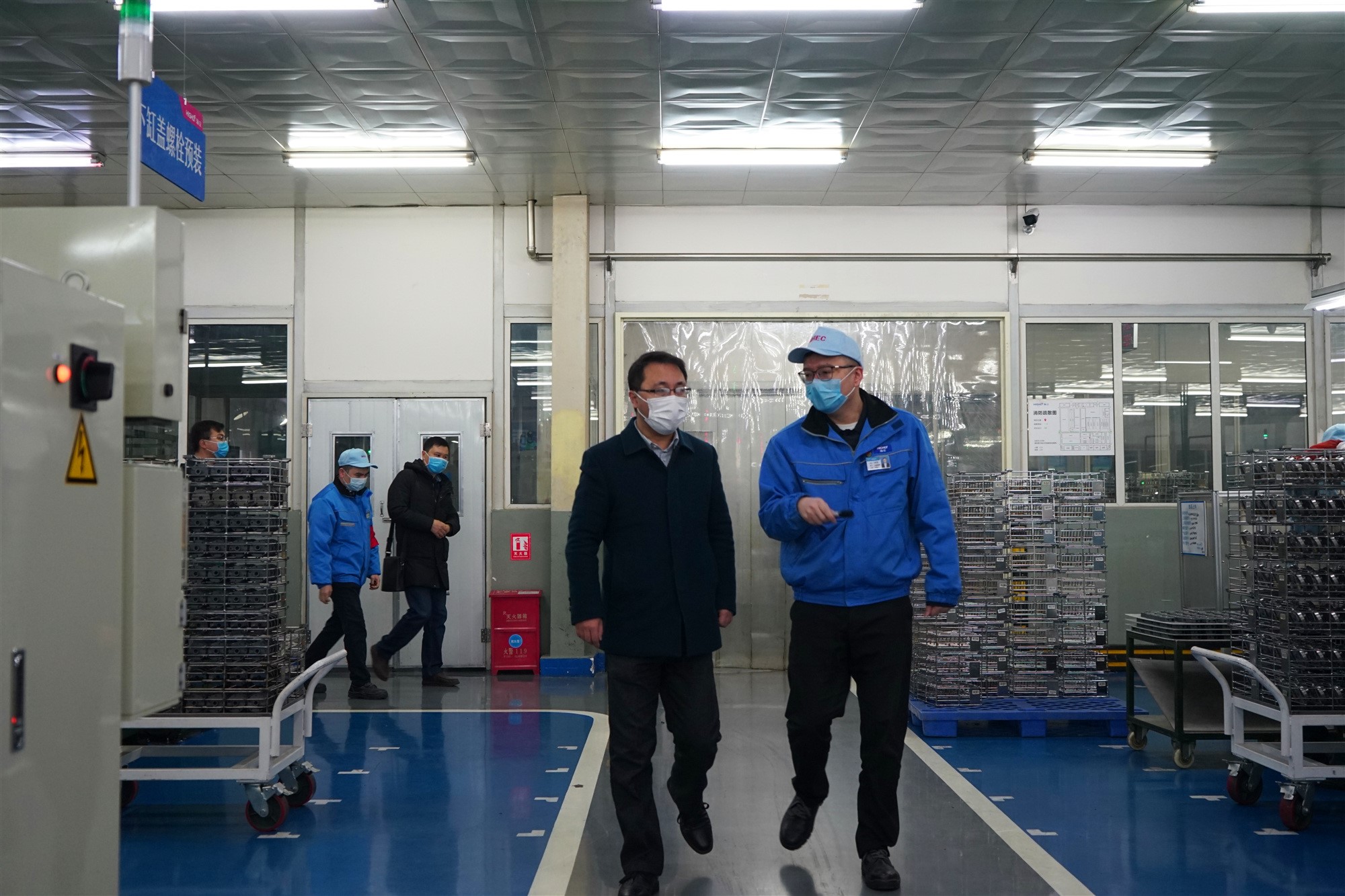 绵阳市经信局副局长陈曦一行赴绵阳开元官方网站登录督导复工复产
